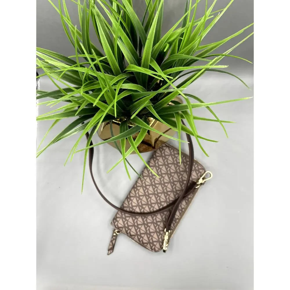 Anne Klein Brown‎ Wallet On The Go Wallet Crossbody Purse
